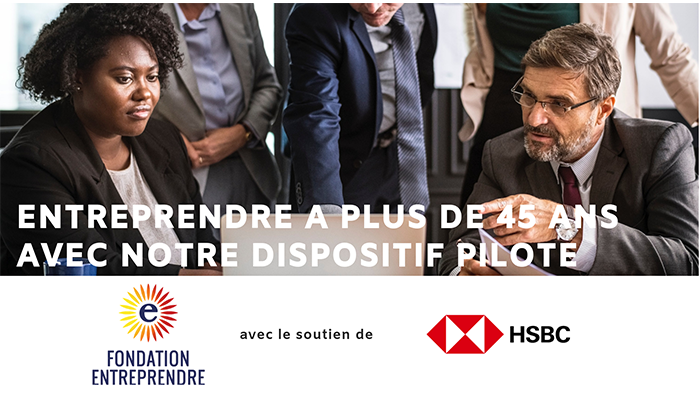 HSBC partenaire mécène de notre programme pilote des + 45 ans