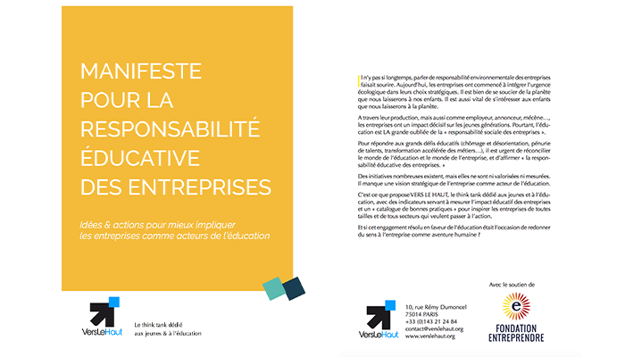 Manifeste pour la Responsabilité Éducative des Entreprises