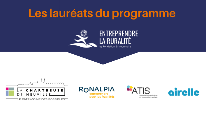 Les lauréats de l’appel à projets Entreprendre la Ruralité