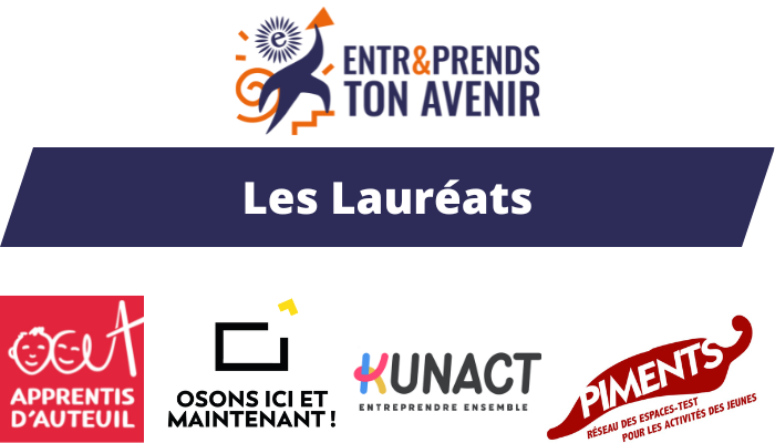 Découvrez les 4 lauréats du programme ENTR&PRENDS TON AVENIR